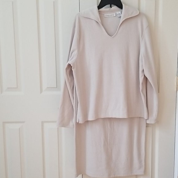 Chaus Sport Skirt Outfit in Cream - Picture 1 of 6
